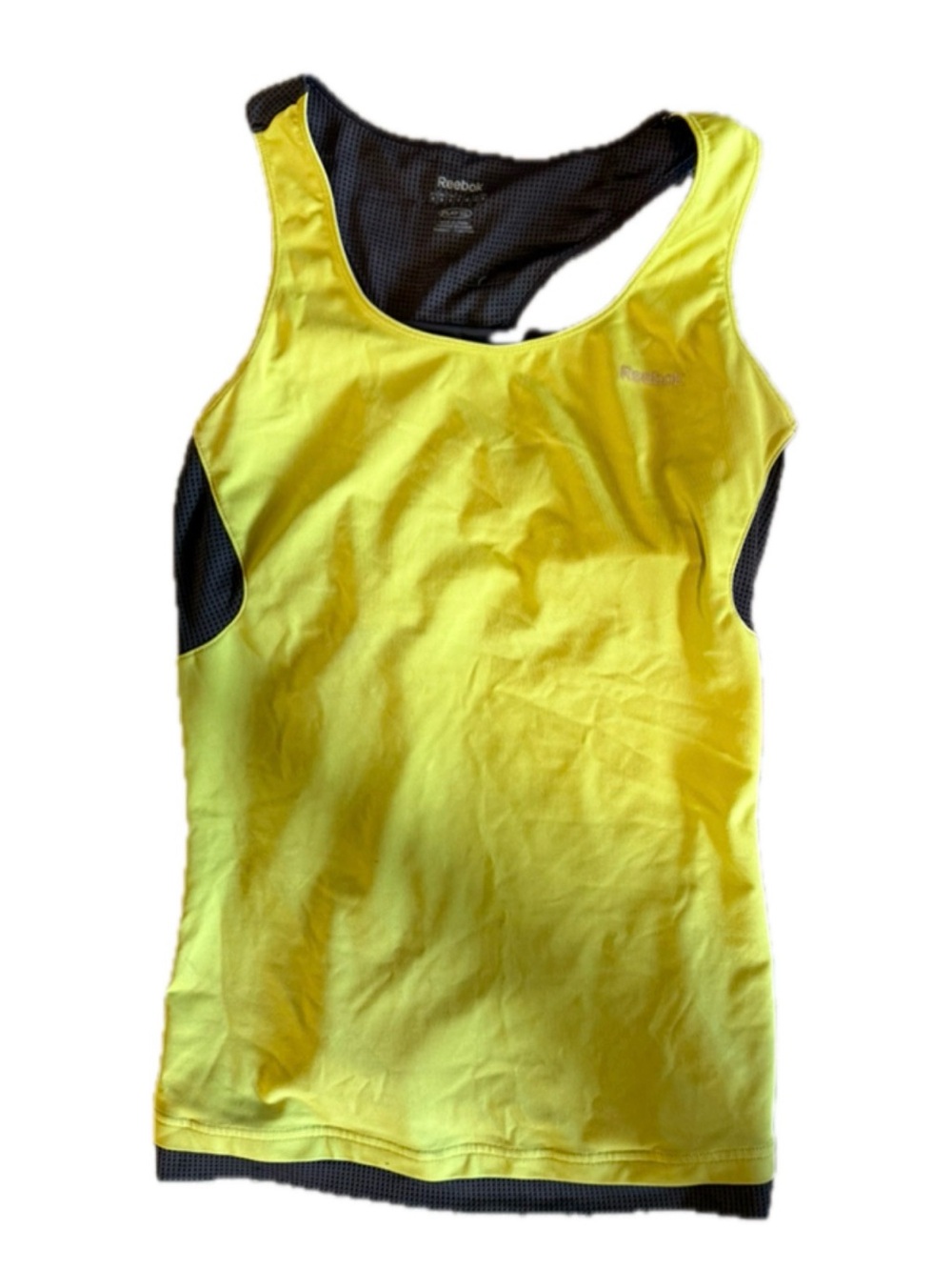 Reebok Women's Bright Yellow Racerback Tank